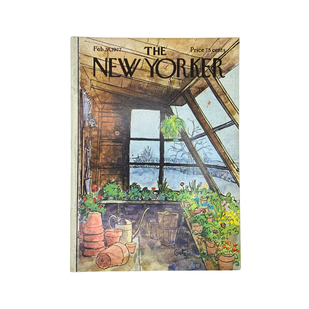 The New Yorker Complete Magazine February 28, 1977 Arthur Getz Cover No Label