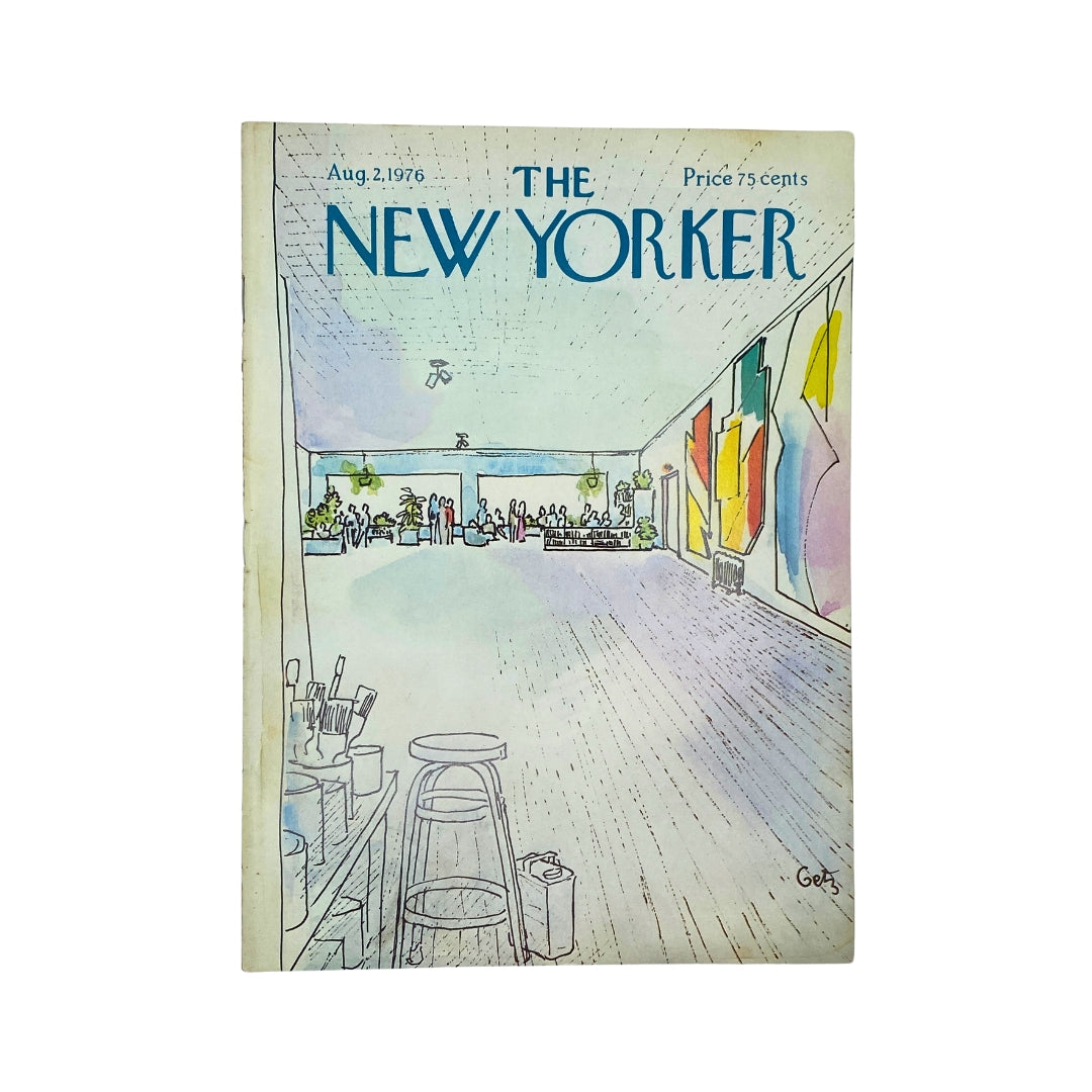 The New Yorker Complete Magazine August 2, 1976 Arthur Getz Cover No Label VG