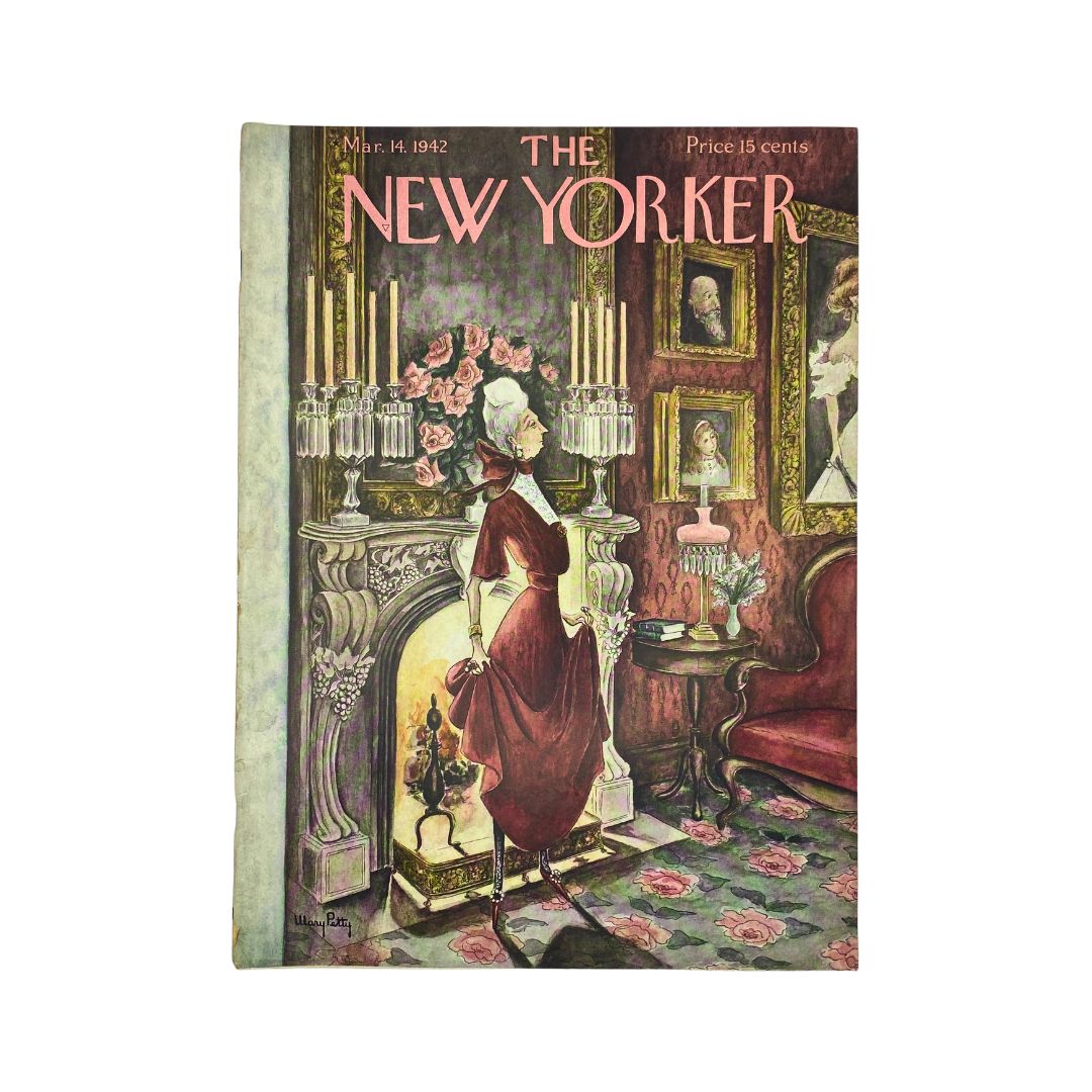 The New Yorker Complete Magazine March 14, 1942 Mary Petty Cover VG