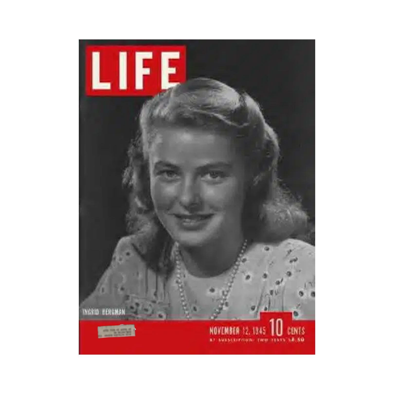 VTG Life Magazine November 12, 1945 Ingrid Bergman, Swedish Actress