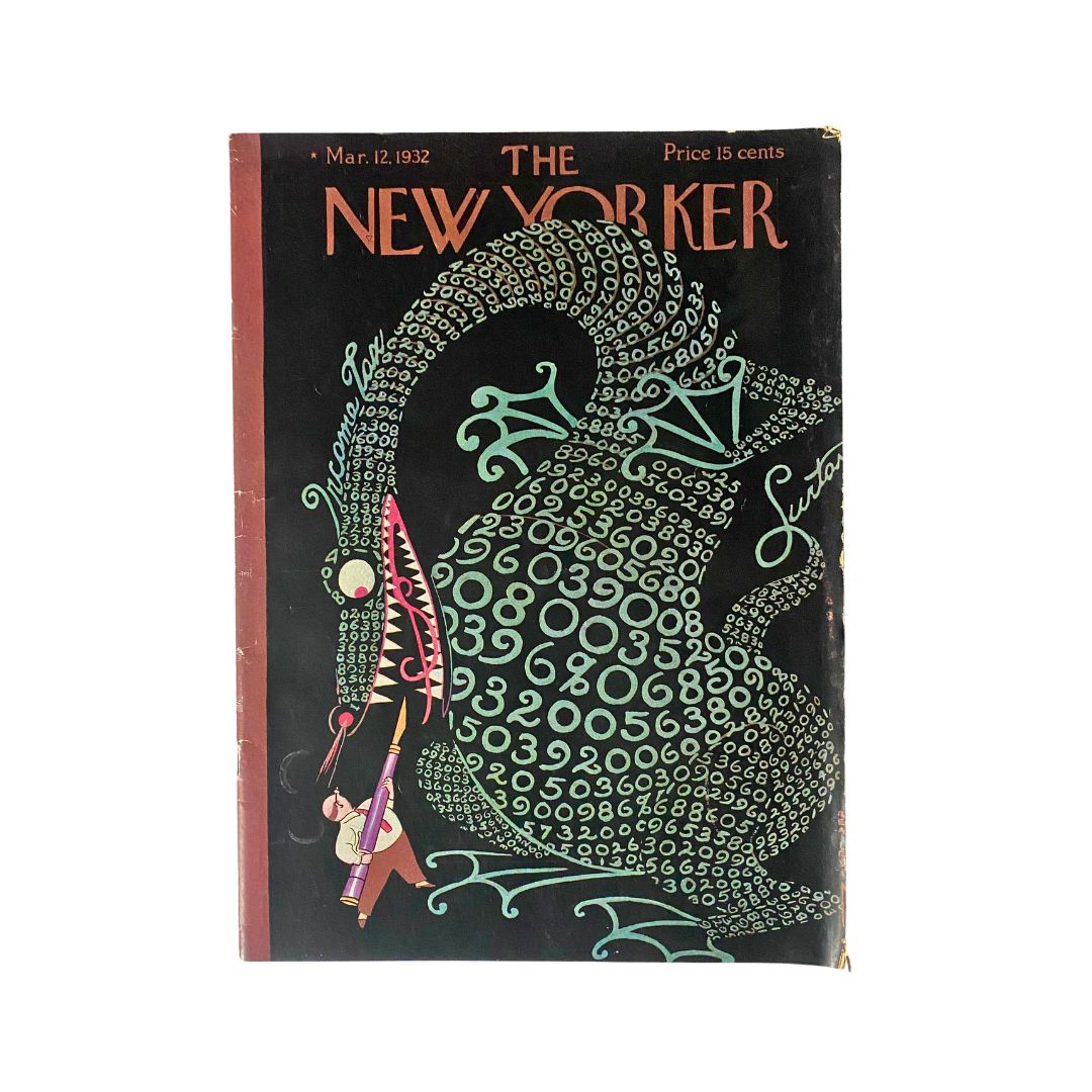 The New Yorker Complete Magazine March 12, 1932 Rea Irvin Cover