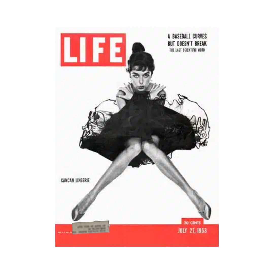 VTG Life Magazine July 27, 1953 Cancan Lingerie Fashion