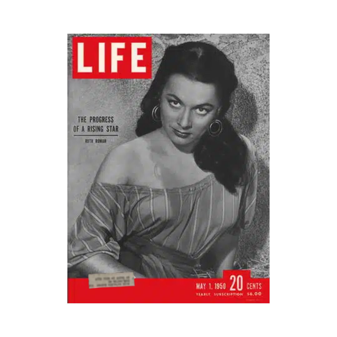 VTG Life Magazine May 1, 1950 Ruth Roman, American Actress