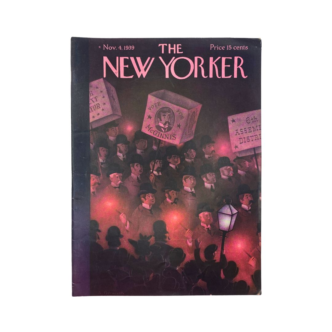 The New Yorker Complete Magazine November 4, 1939 Antonio Petruccelli Cover