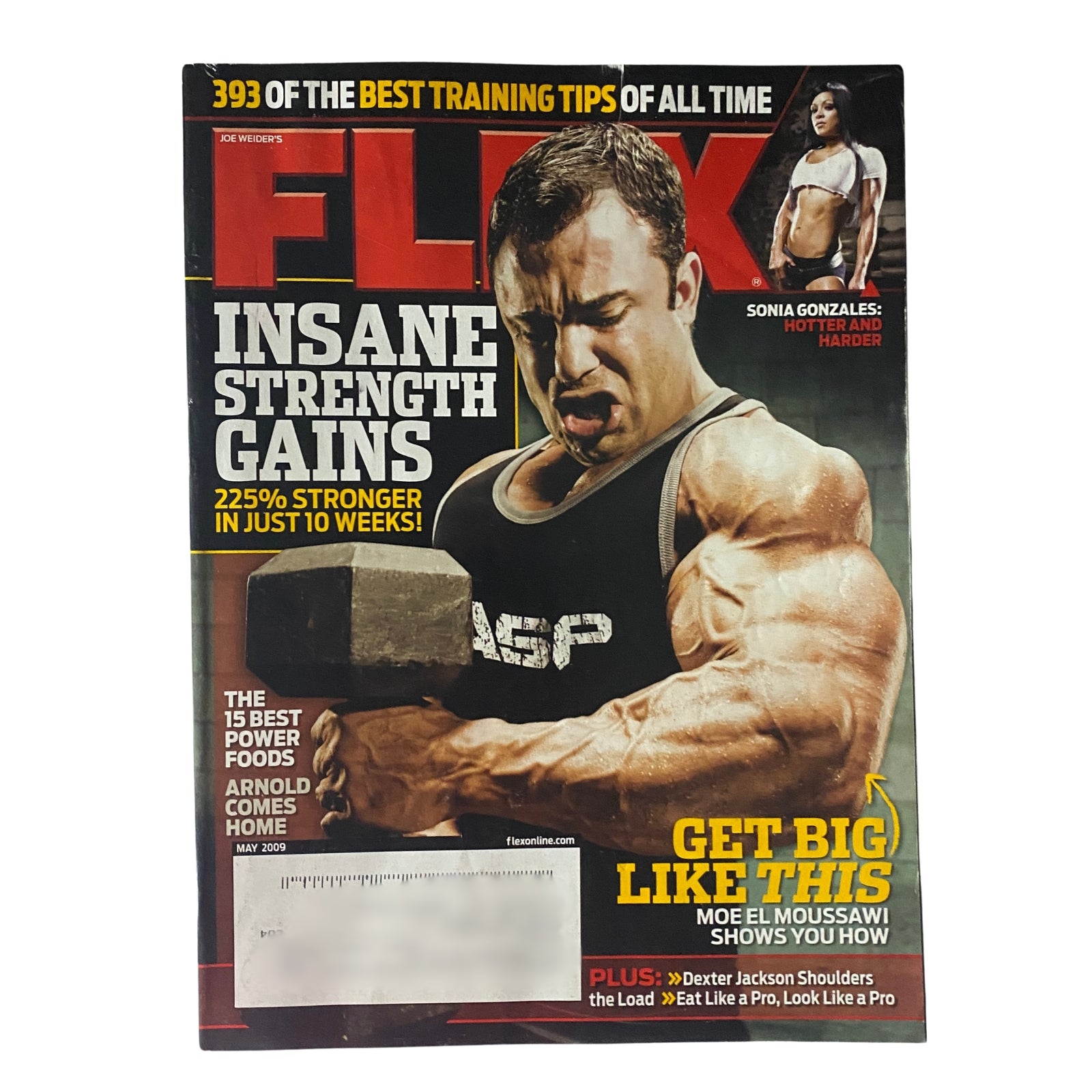 Flex Magazine May 2009 Vol 27, Num 3 Moe El Moussawi Cover