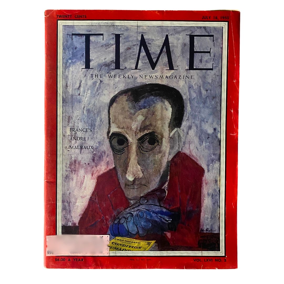 VTG Time Magazine July 18, 1955 Vol 66 No. 3 France's André Malraux