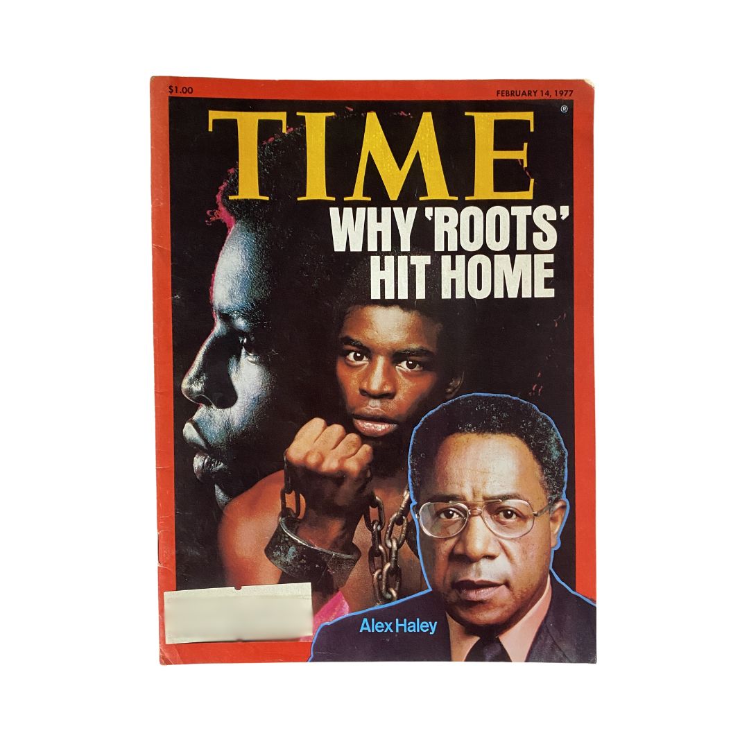 VTG Time Magazine February 14, 1977 Alex Haley What 'Roots' Hit Home