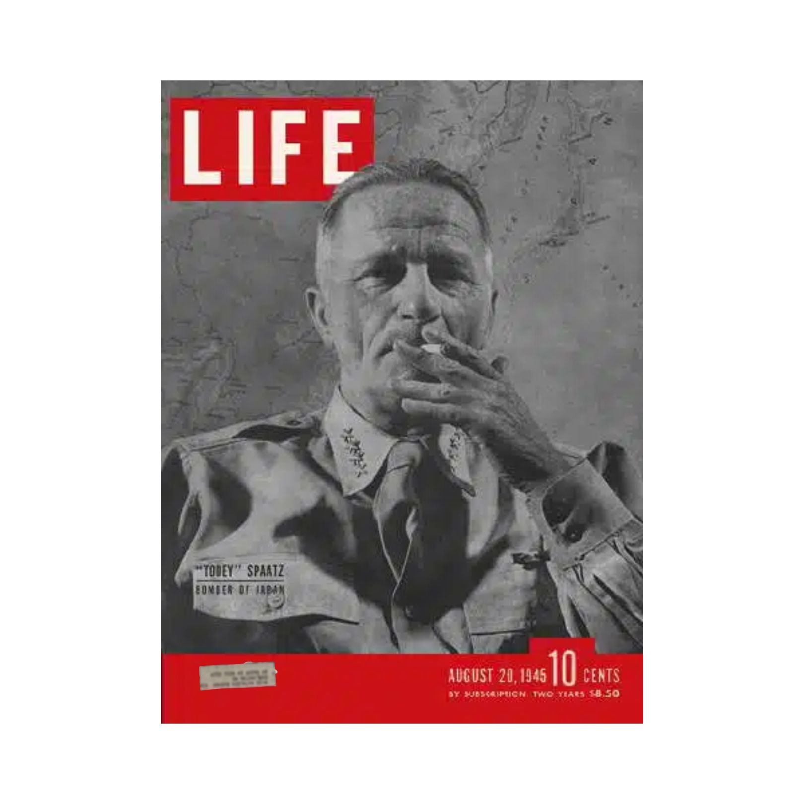 VTG Life Magazine August 20, 1945 Gen. ‘Tooey” Spaatz / Atomic Bomb Ends War