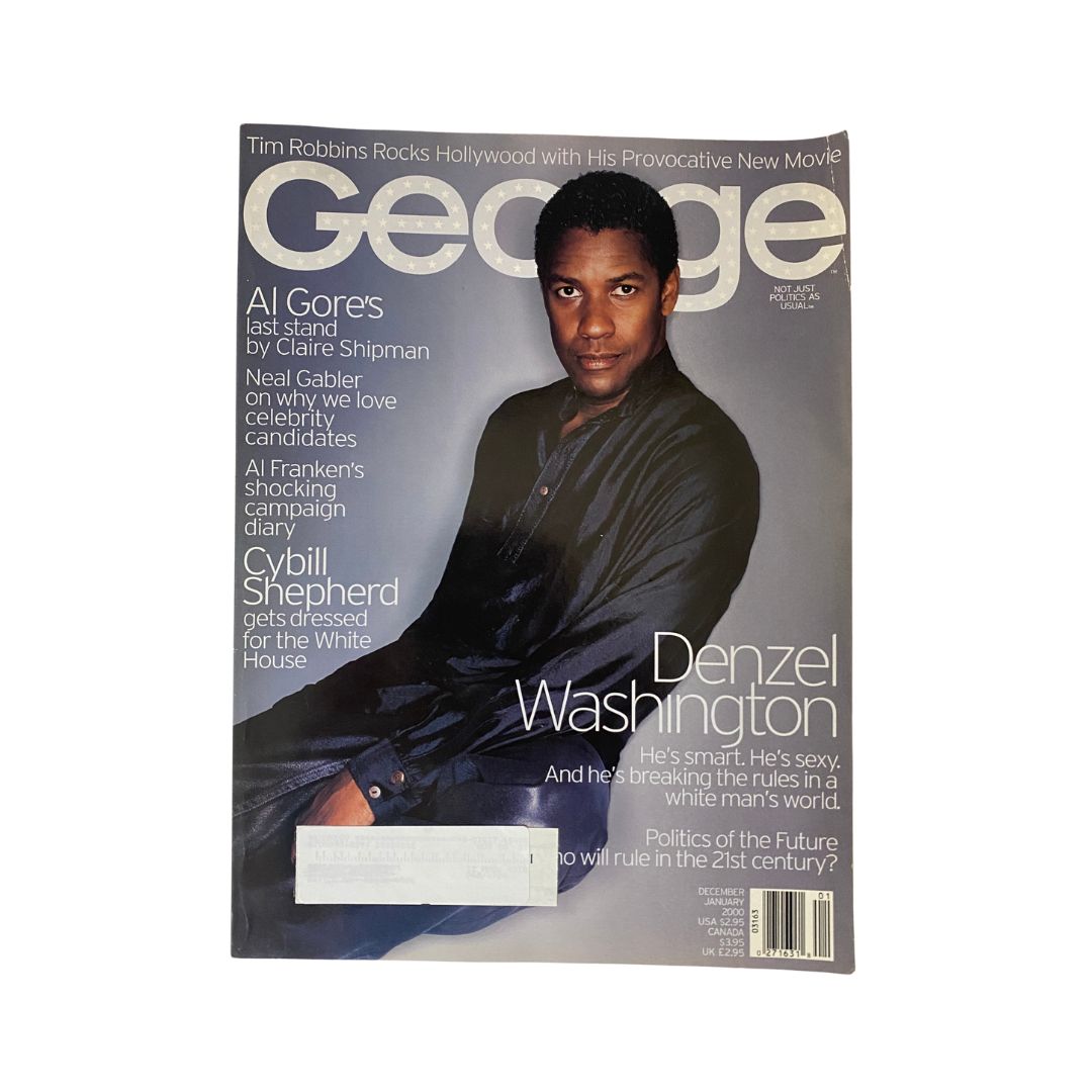 George Magazine December - January 2000 Denzel Washington Cover