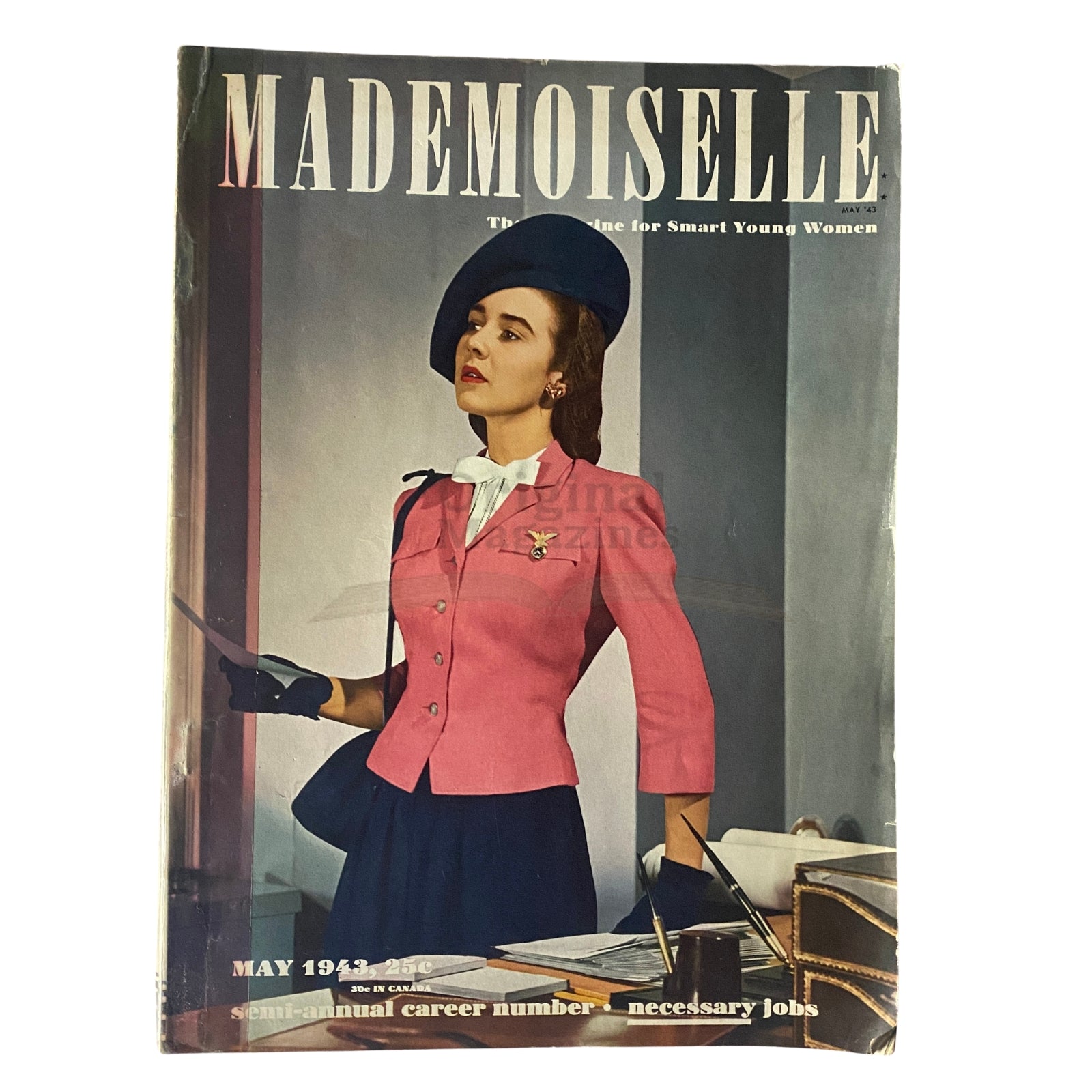 Mademoiselle Magazine May 1943 Semi-Annual Career Number No Label