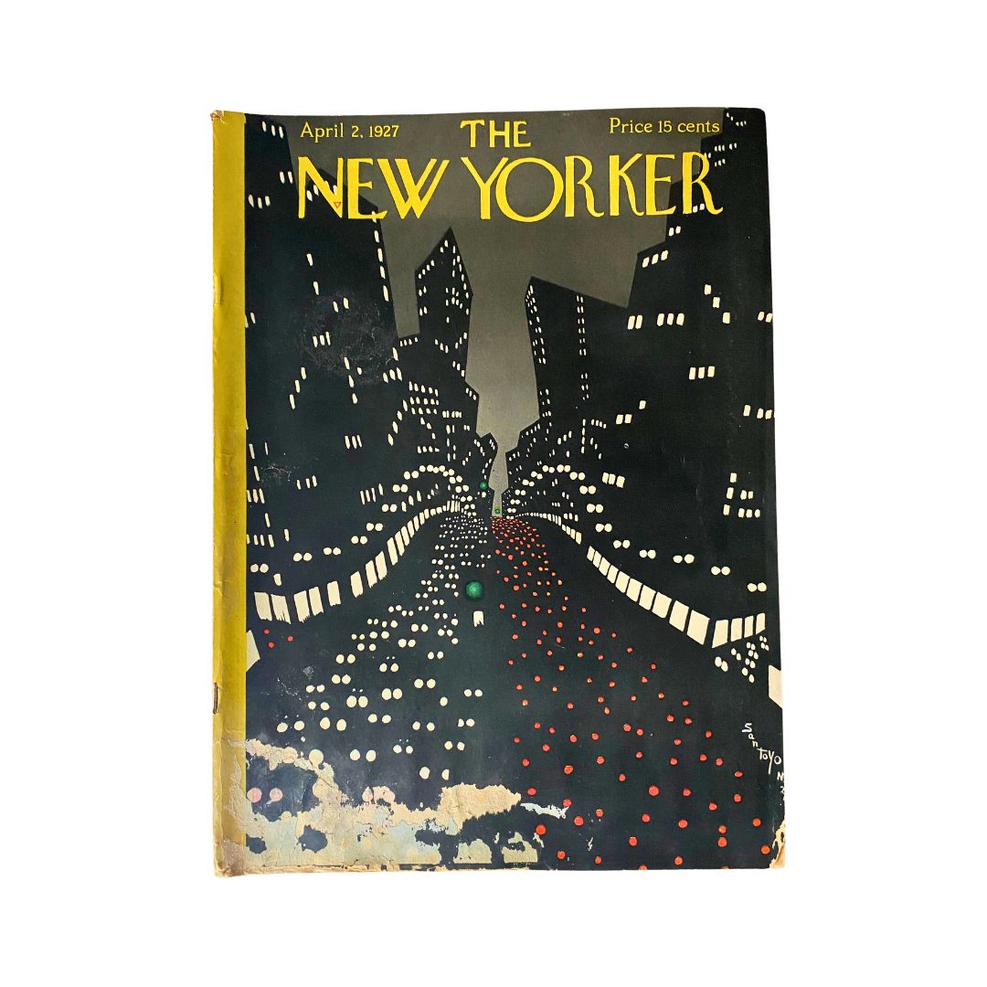 The New Yorker Complete Magazine April 2, 1927 Matias Santoyo Cover