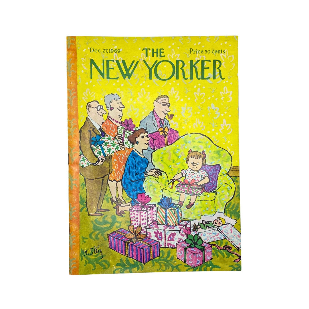 The New Yorker Complete Magazine December 27, 1969 William Steig Cover VG