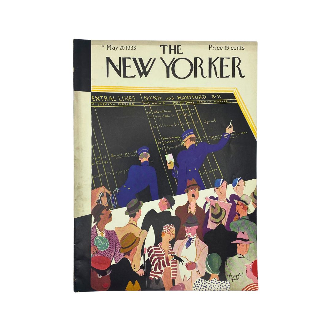 The New Yorker Complete Magazine May 20, 1933 Arnold Hall Cover