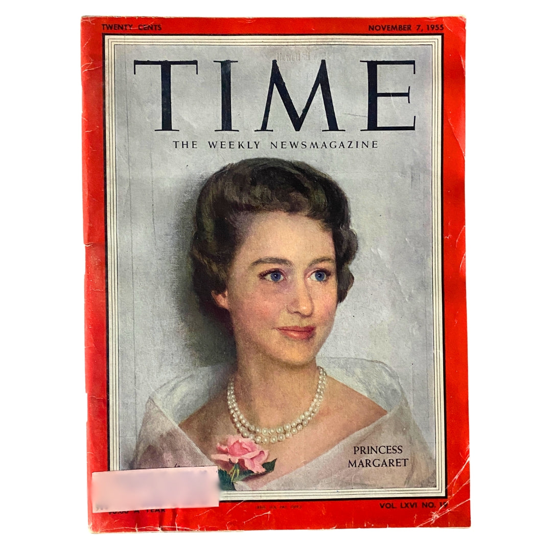 VTG Time Magazine November 7, 1955 Vol 66 No. 11 Princess Margaret