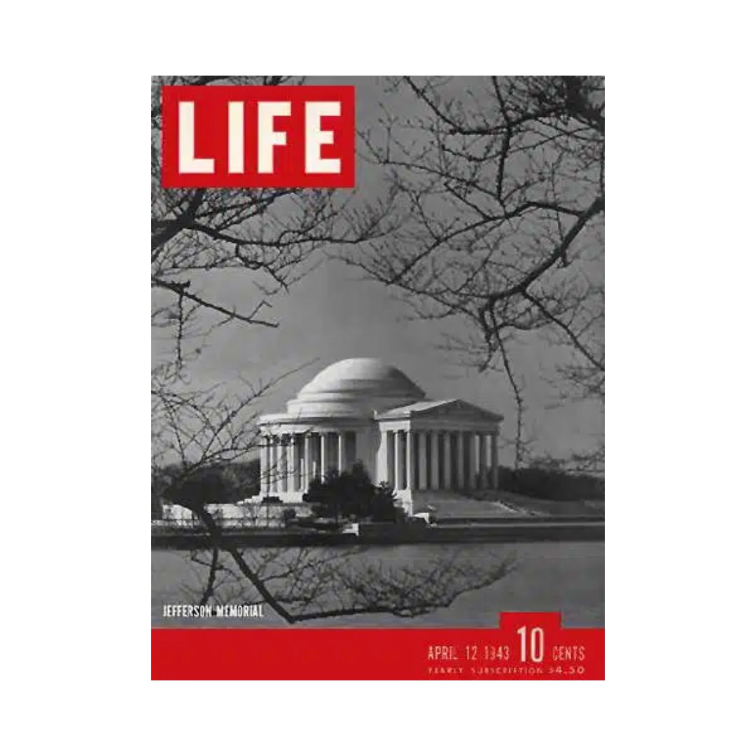 VTG Life Magazine April 12, 1943 Jefferson Memorial