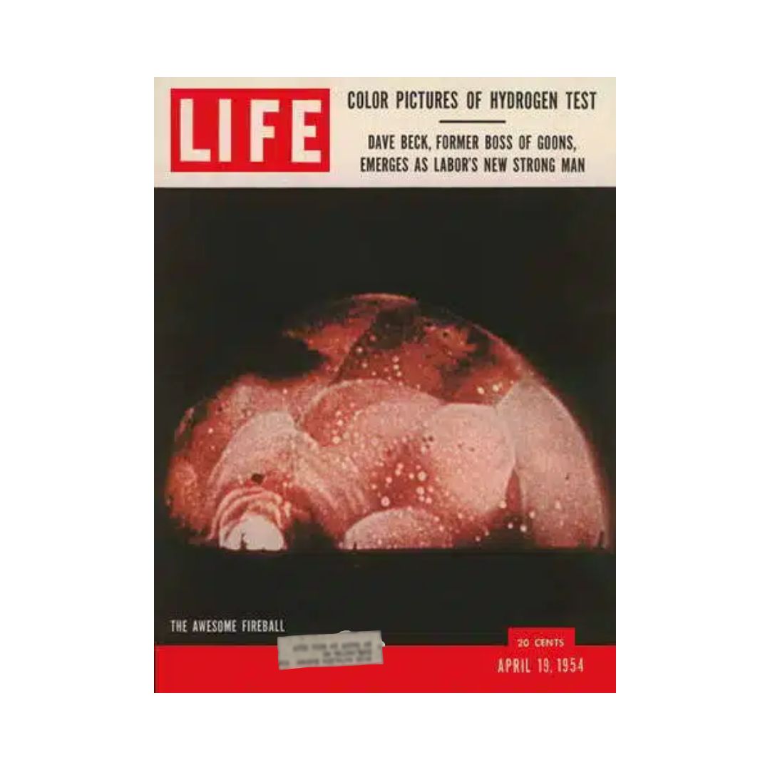 VTG Life Magazine April 19, 1954 Hydrogen Atomic Nuclear Bomb Test