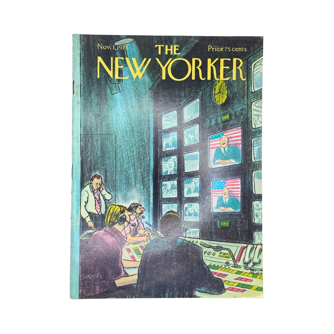 The New Yorker Complete Magazine November 1, 1976 Charles Saxon Cover VG