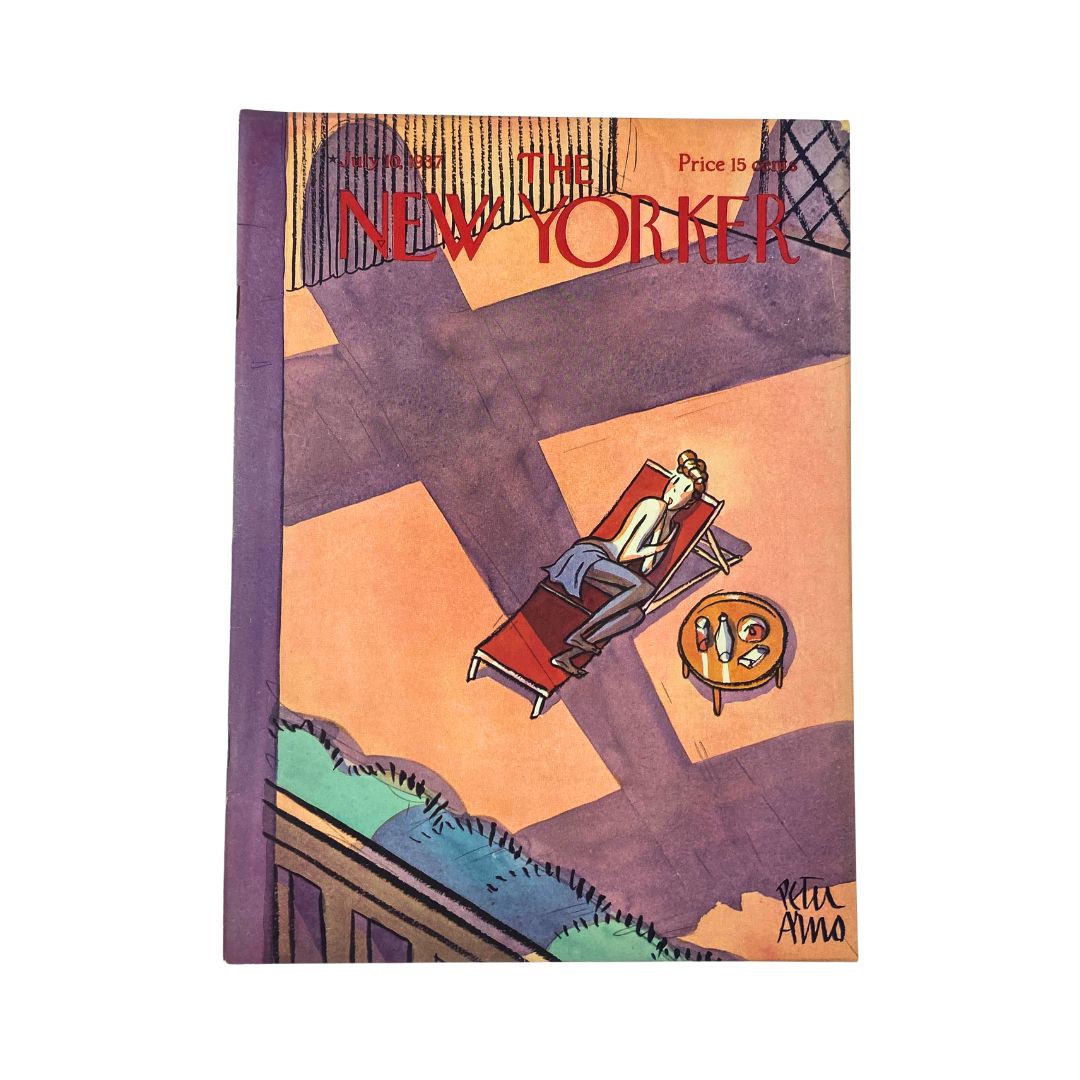 The New Yorker Complete Magazine July 10, 1937 Peter Arno Cover VG