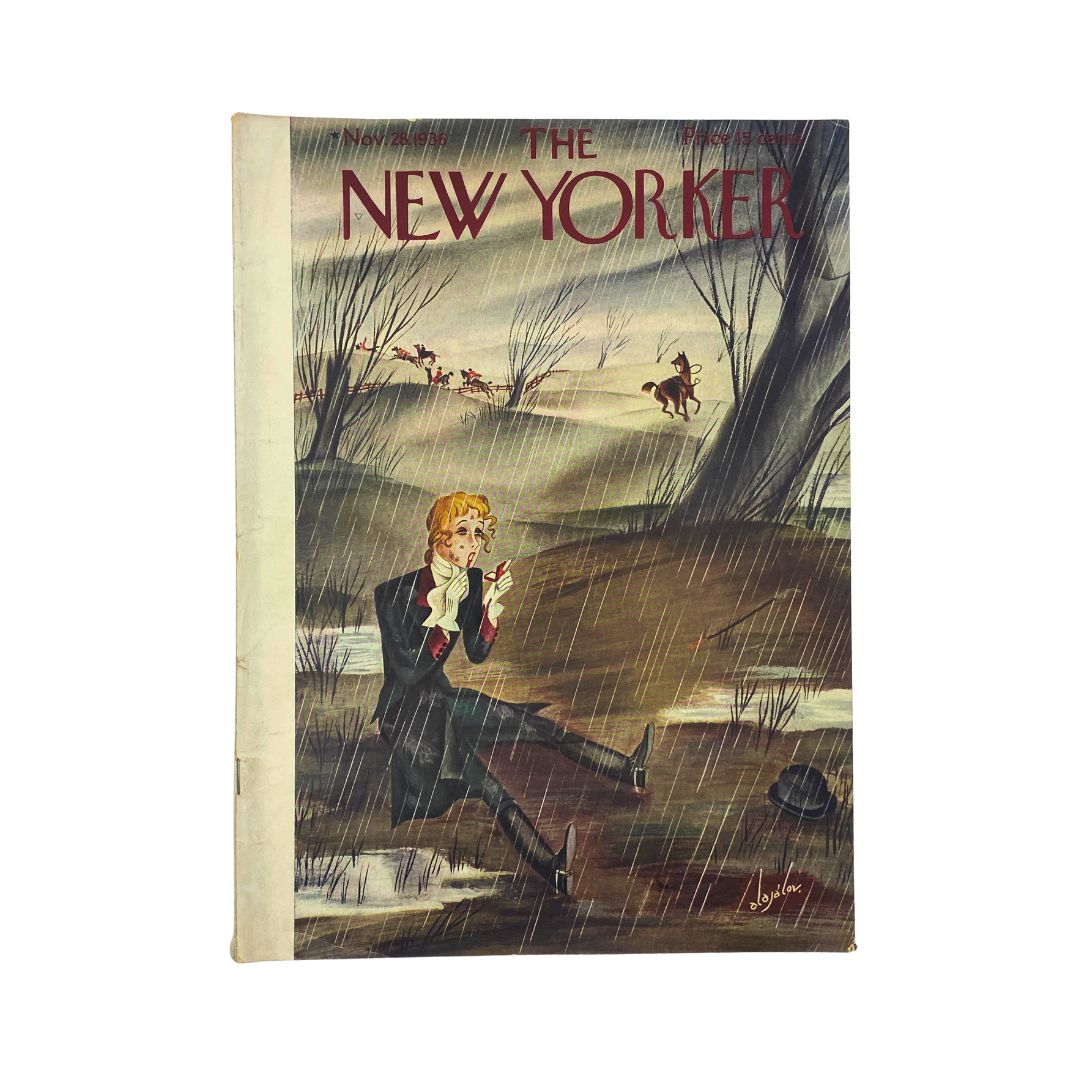 The New Yorker Complete Magazine November 28, 1936 Constantin Alajalov Cover VG