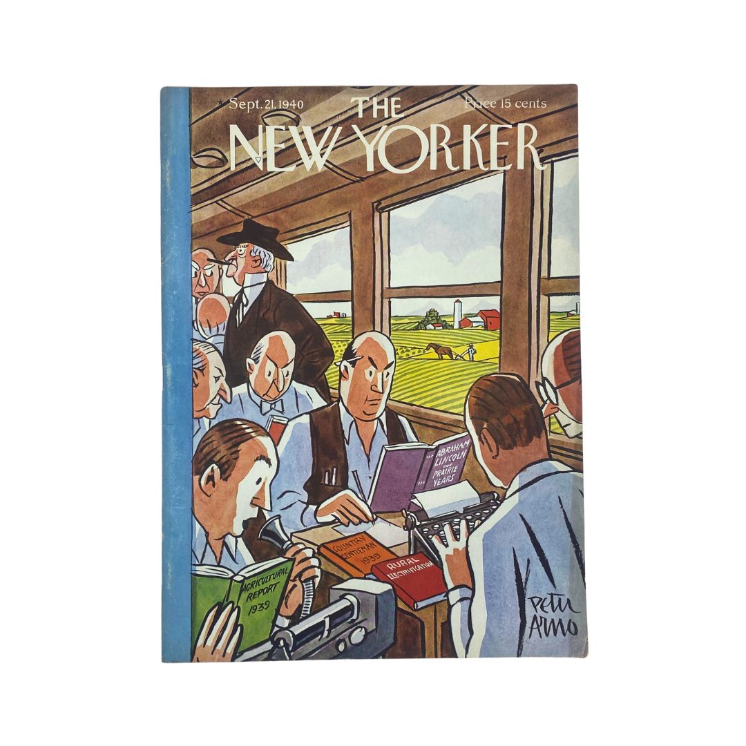 The New Yorker Complete Magazine September 21, 1940 Peter Arno Cover VG