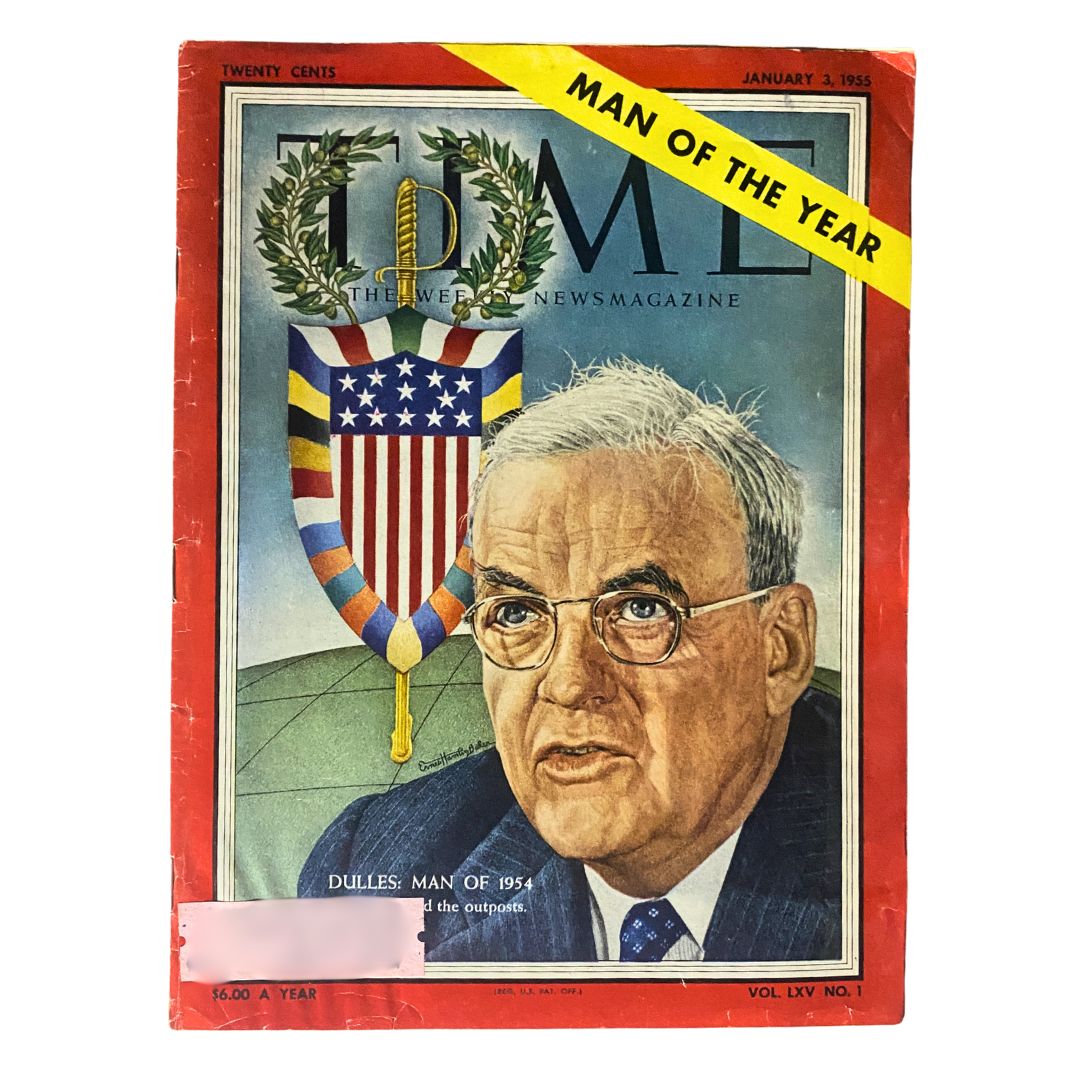 VTG Time Magazine January 3, 1955 Vol 65 No. 1 John Foster Dulles: Man of 1954