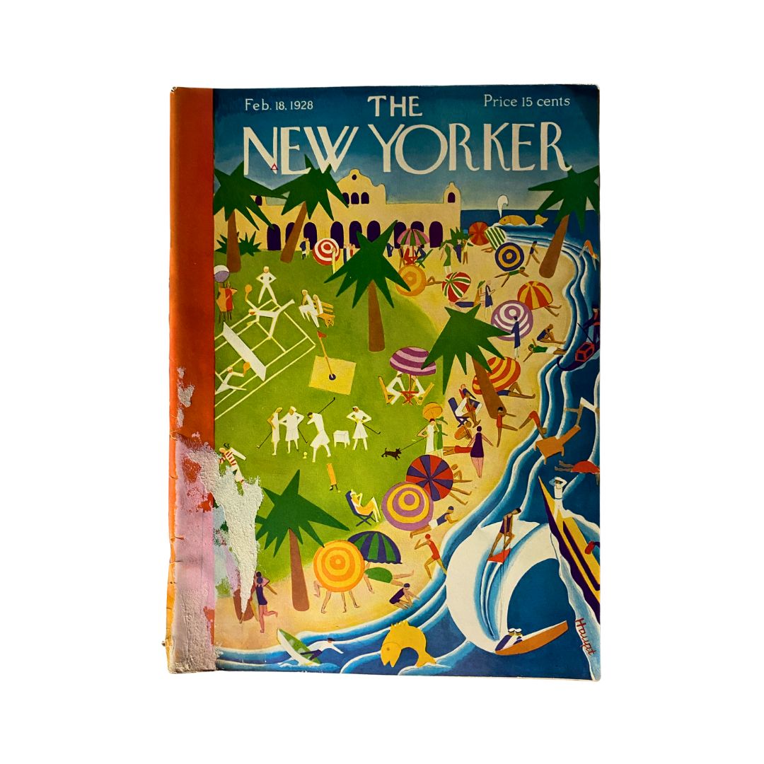 The New Yorker Complete Magazine February 18, 1928 Theodore Haupt Cover