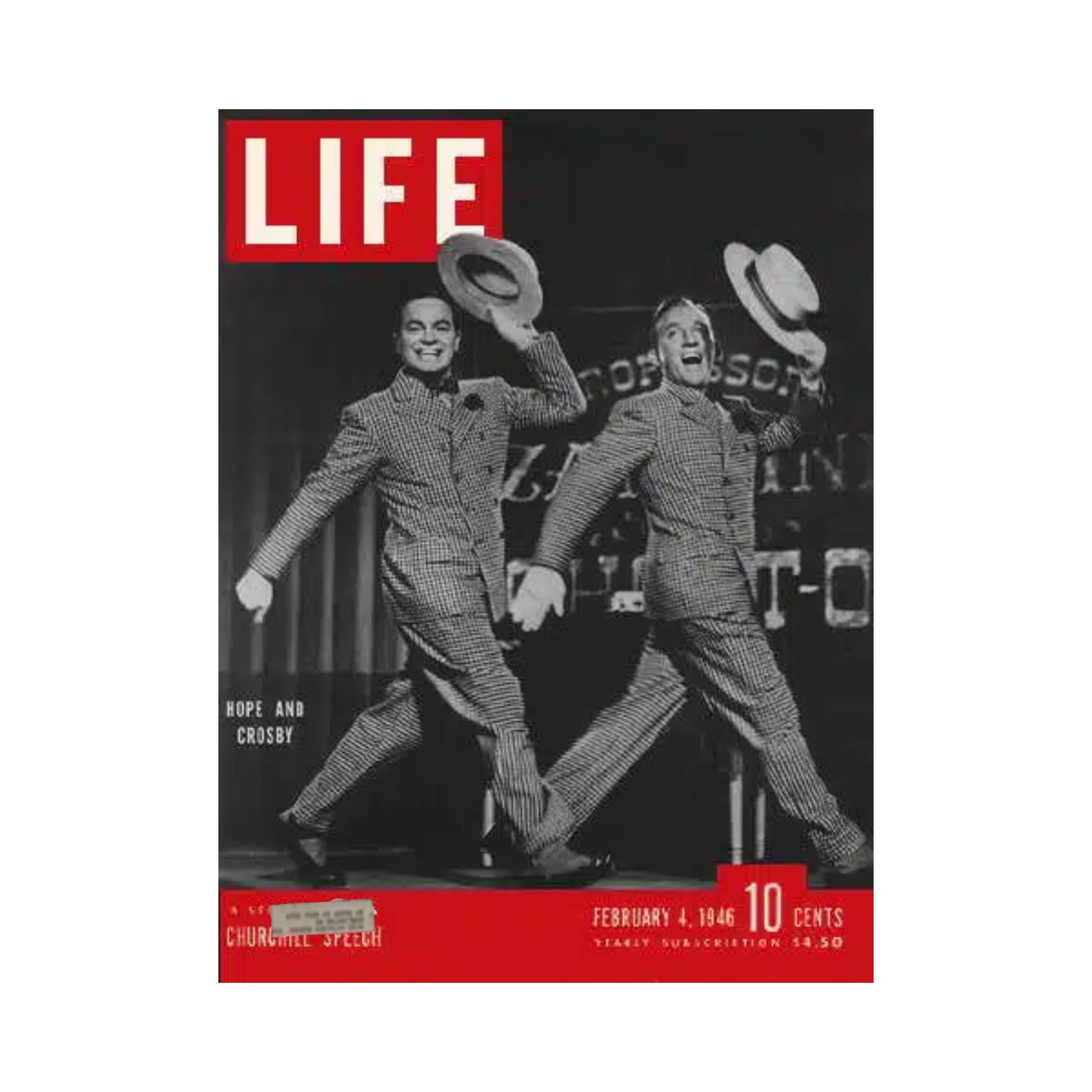 VTG Life Magazine February 4, 1946 Bob Hope and Bing Crosby