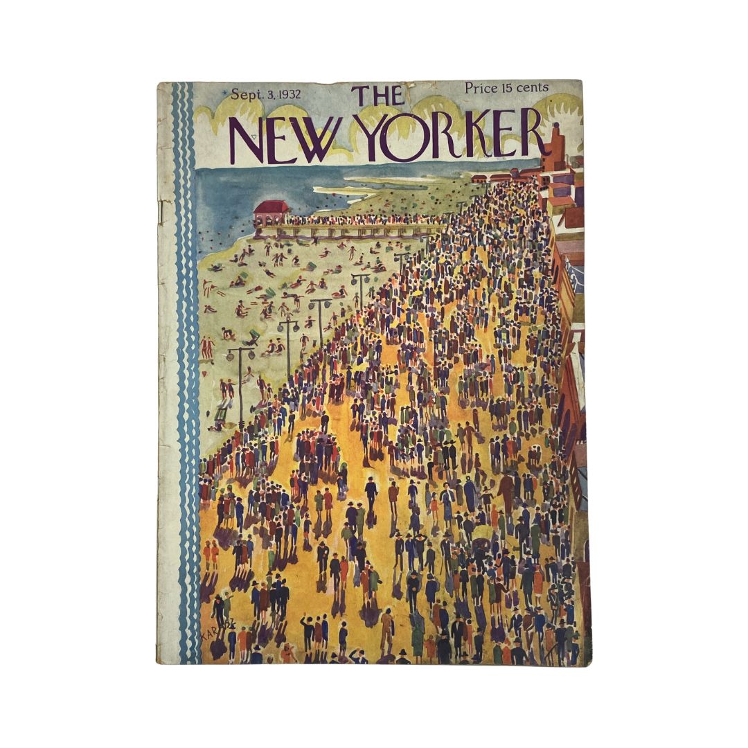 The New Yorker Complete Magazine September 3, 1932 Ilonka Karasz Cover