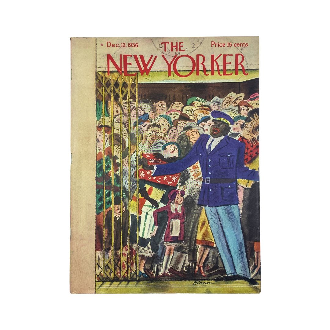 The New Yorker Complete Magazine December 12, 1936 Harry Brown Cover VG