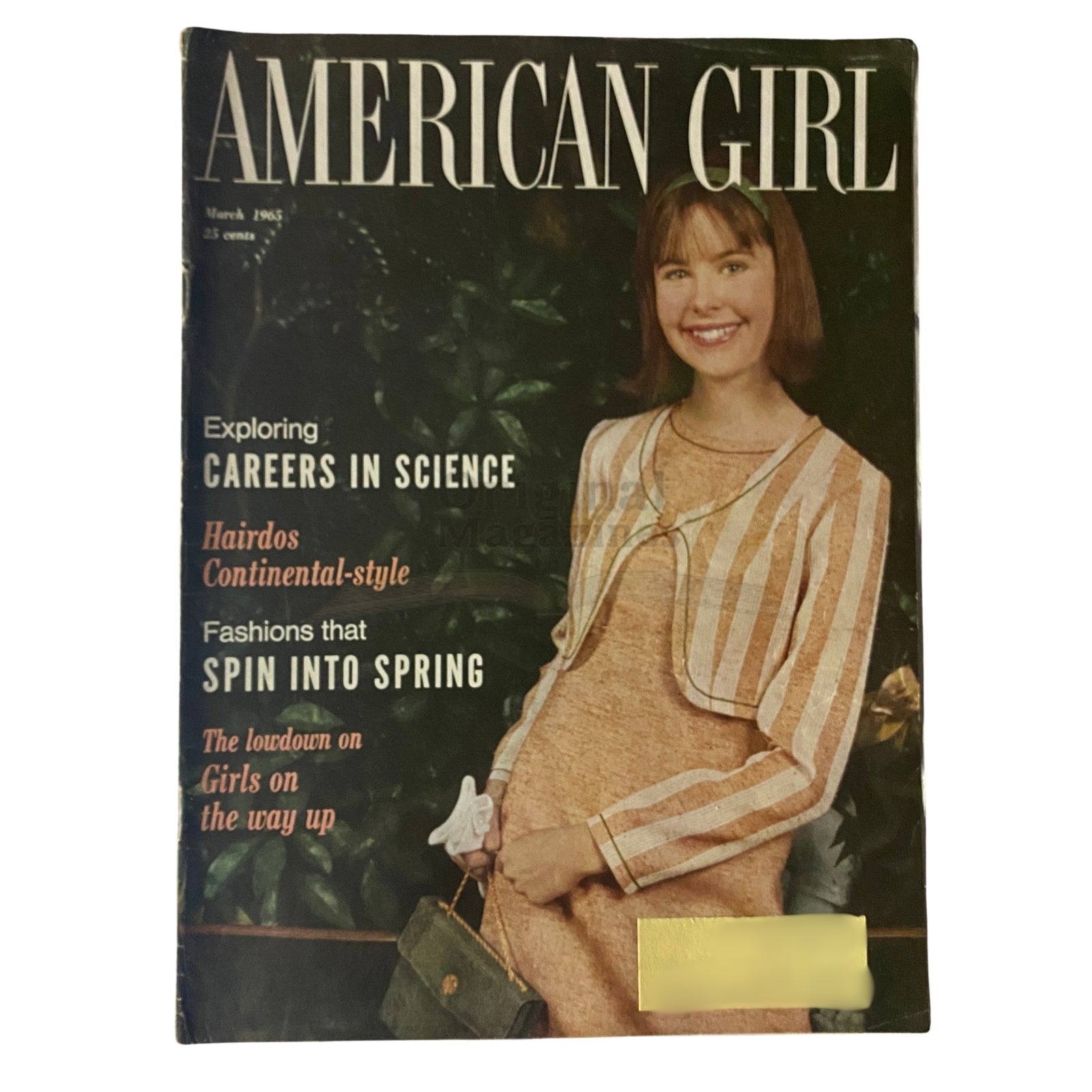 American Girl Magazine March 1965 The Lowdown on Girls on The Way Up