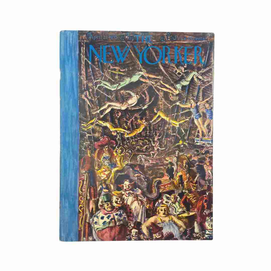 The New Yorker Complete Magazine April 27, 1935 Reginald Marsh Cover VG