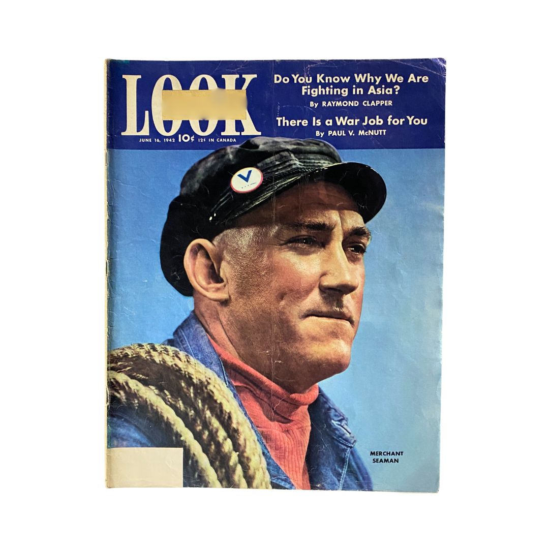 VTG Look Magazine June 16, 1942 Vol 6 No. 12 A Merchant Seaman Cover