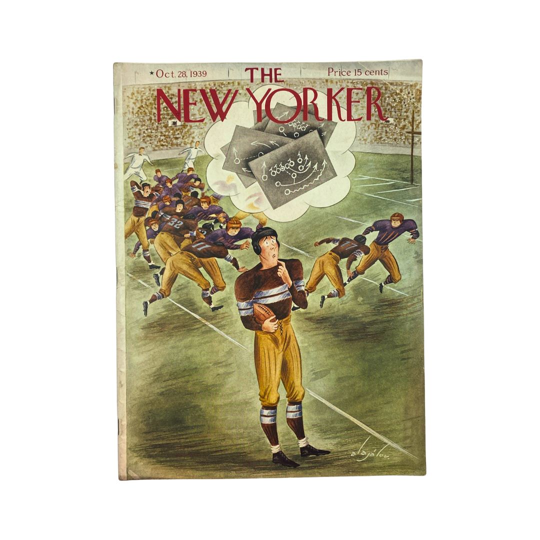 The New Yorker Complete Magazine October 28, 1939 Constantin Alajalov Cover VG