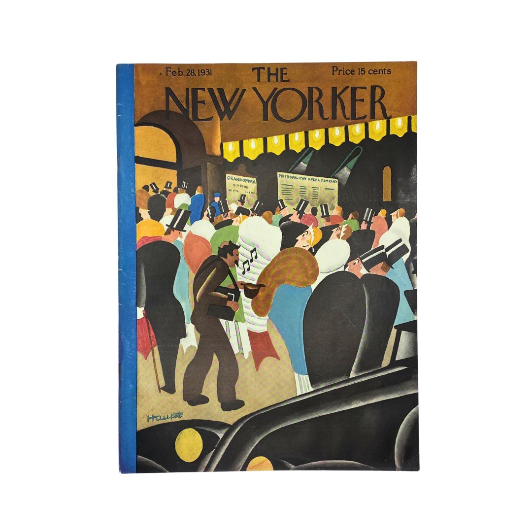 The New Yorker Complete Magazine February 28, 1931 Theodore Haupt Cover VG