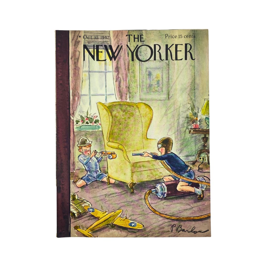 The New Yorker Complete Magazine October 10, 1942 Perry Barlow Cover VG