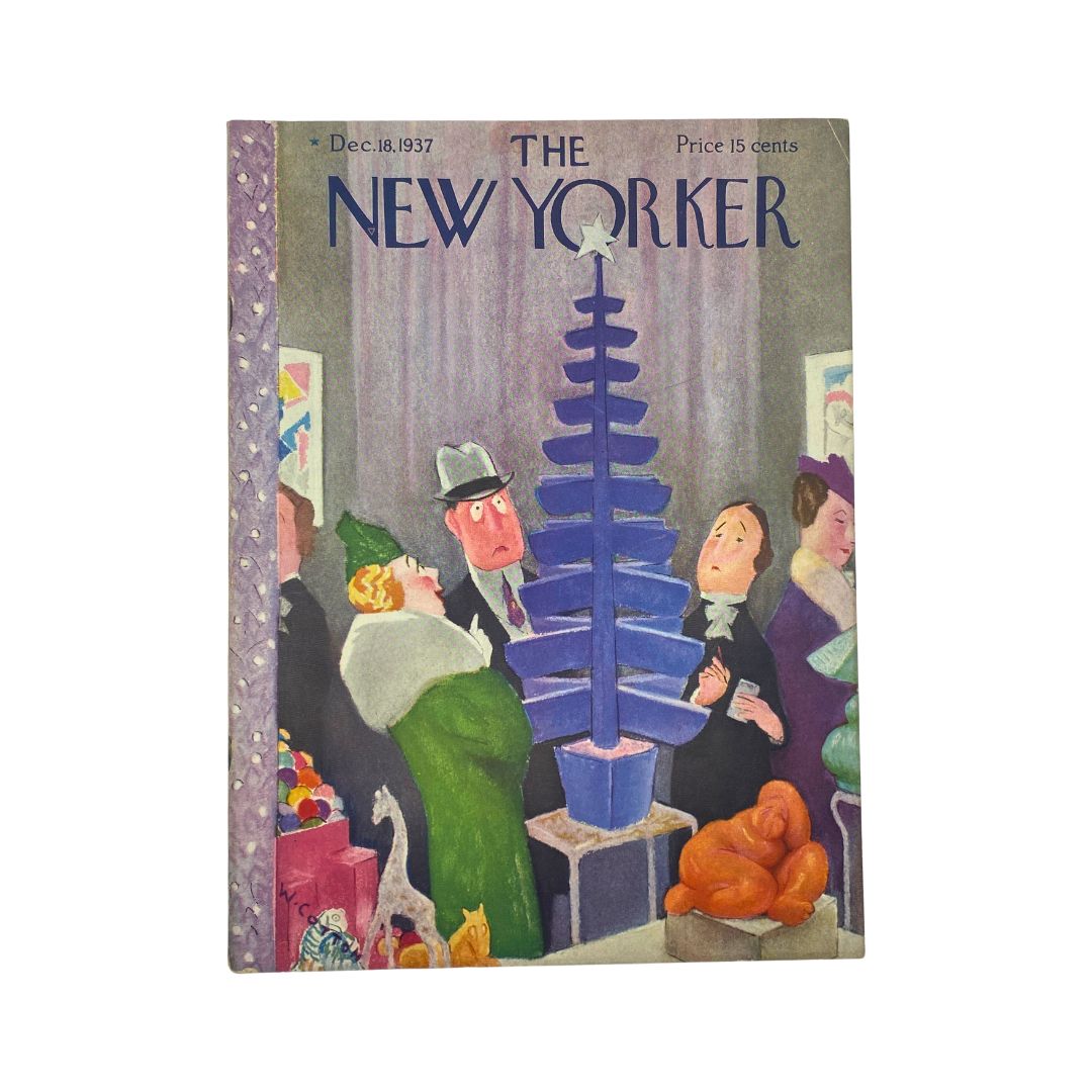 The New Yorker Complete Magazine December 18, 1937 William Cotton Cover VG