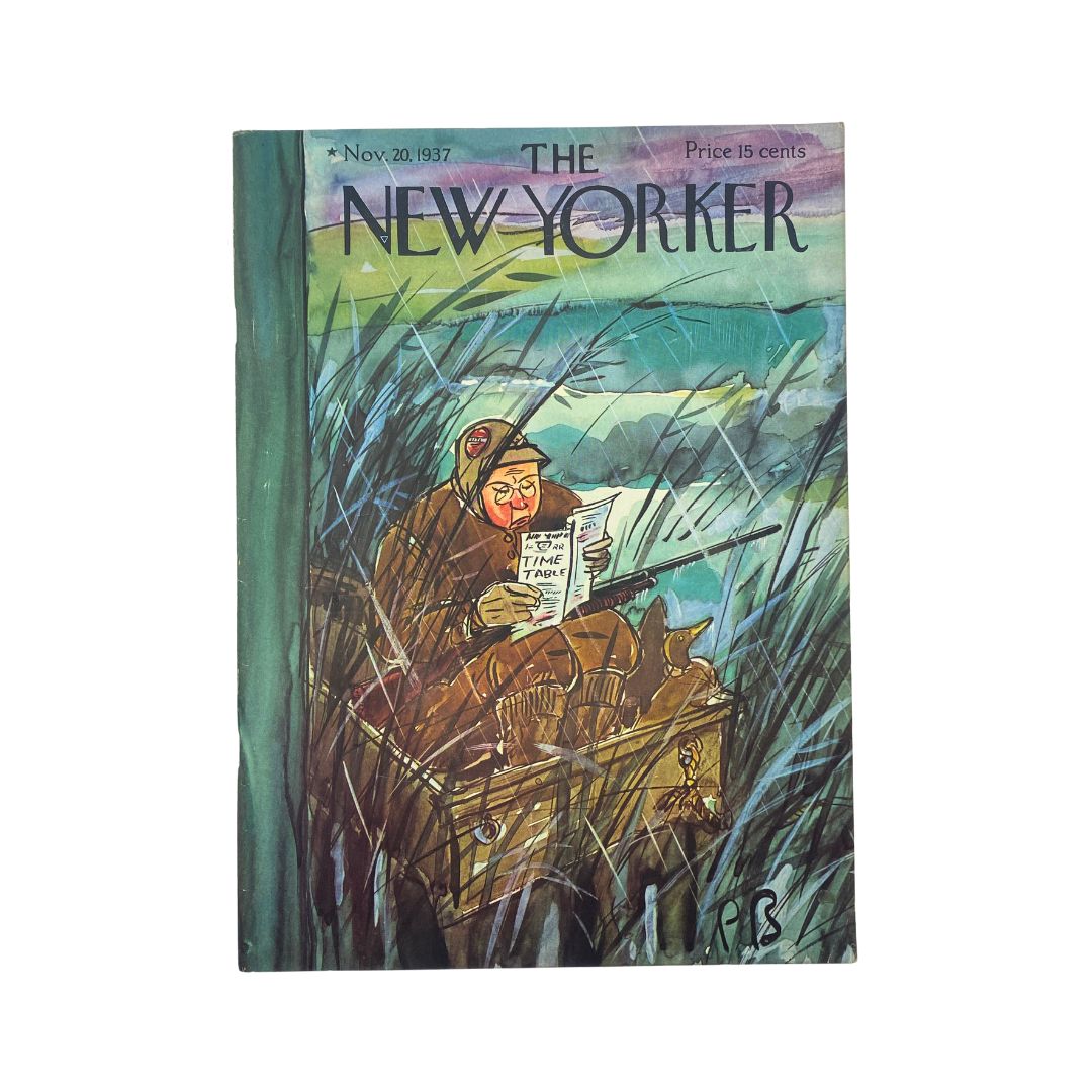 The New Yorker Complete Magazine November 20, 1937 Perry Barlow Cover VG