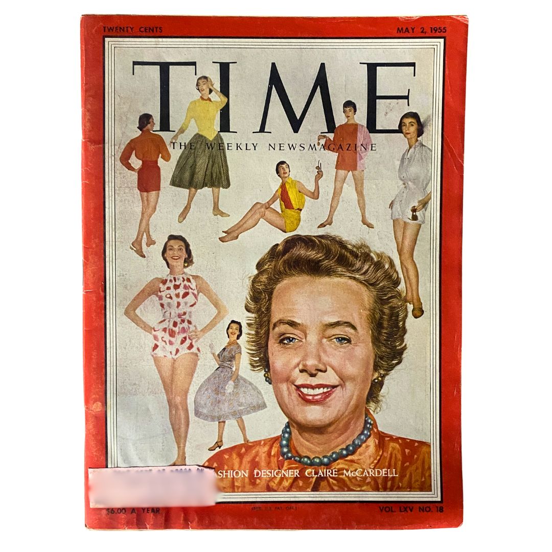 VTG Time Magazine May 2, 1955 Vol 65 No. 18 Claire McCardell