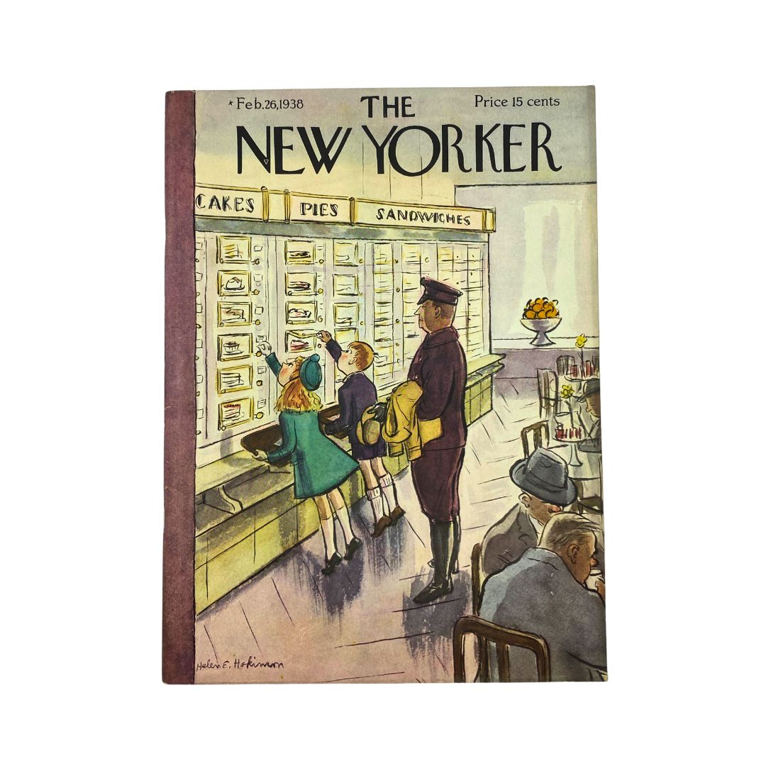 The New Yorker Complete Magazine February 26, 1938 Helen E. Hokinson Cover VG