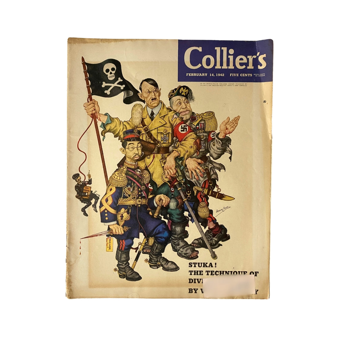 VTG Collier's Magazine February 14, 1942 Arthur Szyk Cover