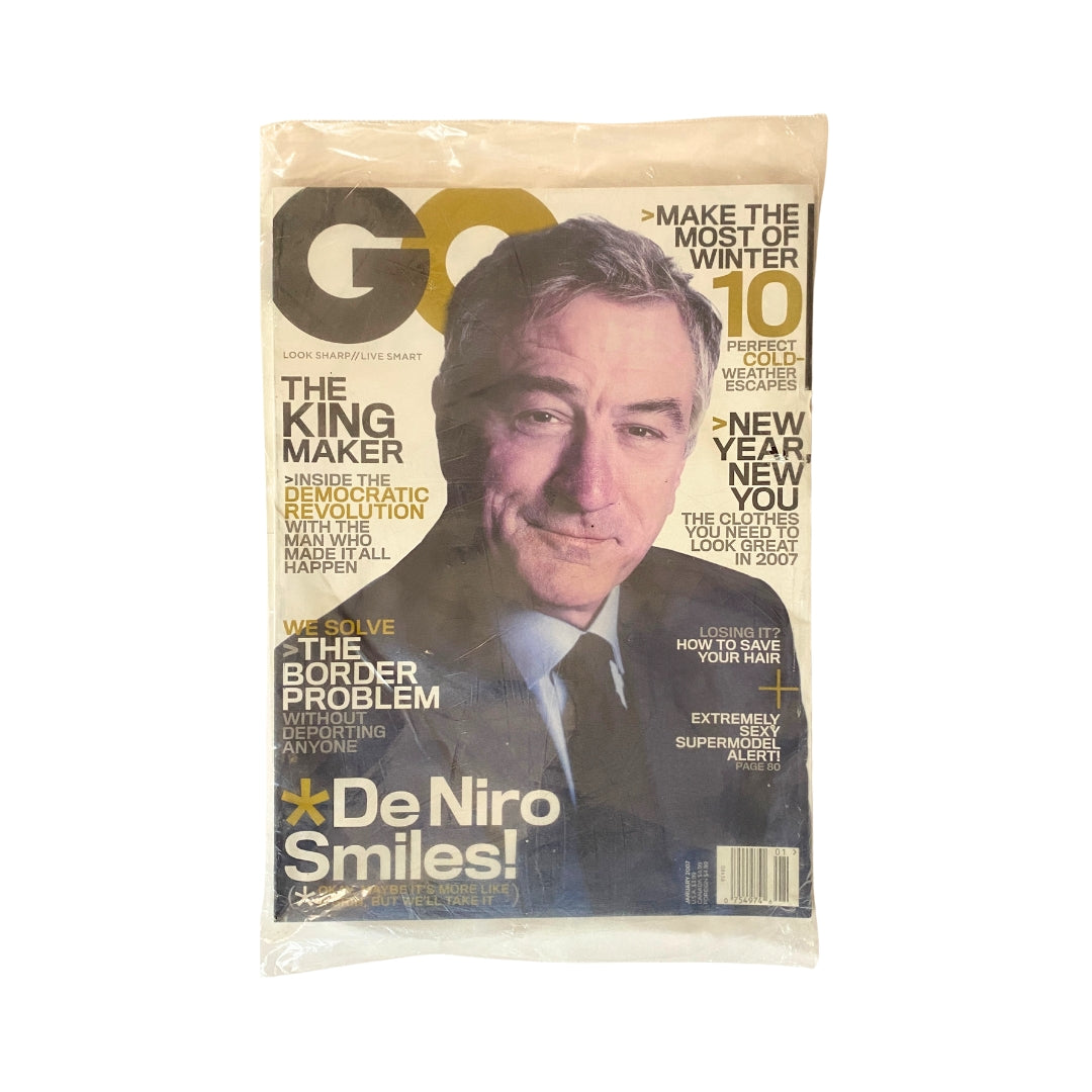 GQ Magazine January 2007 Robert De Niro Cover New / Sealed