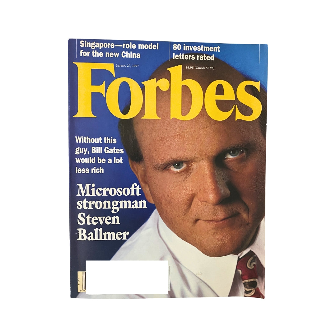 Forbes Magazine January 27, 1997 Steve Ballmer of Microsoft VG