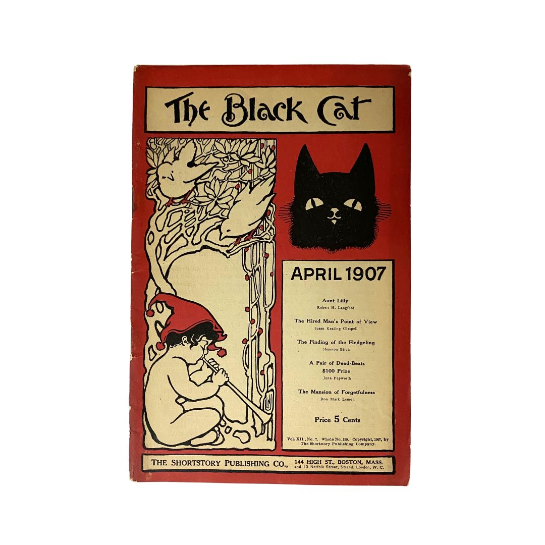 VTG The Black Cat Magazine April 1907 The Finding of the Fledgeling No Label VG