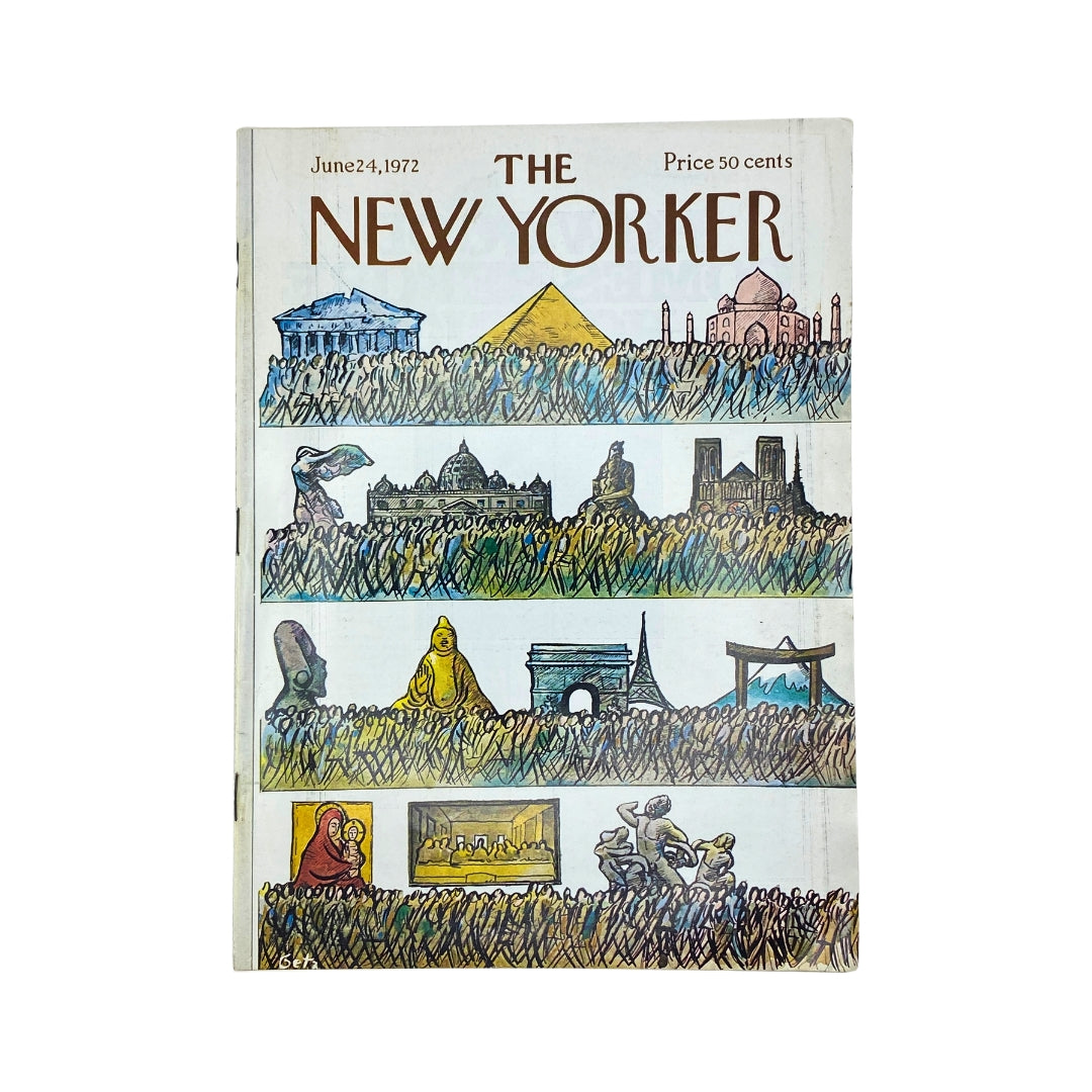 The New Yorker Complete Magazine June 24, 1972 Arthur Getz Cover No Label