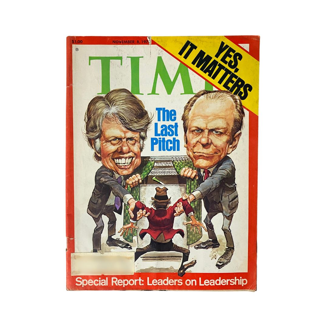 VTG Time Magazine November 8, 1976 Jimmy Carter and Gerald Ford Cover