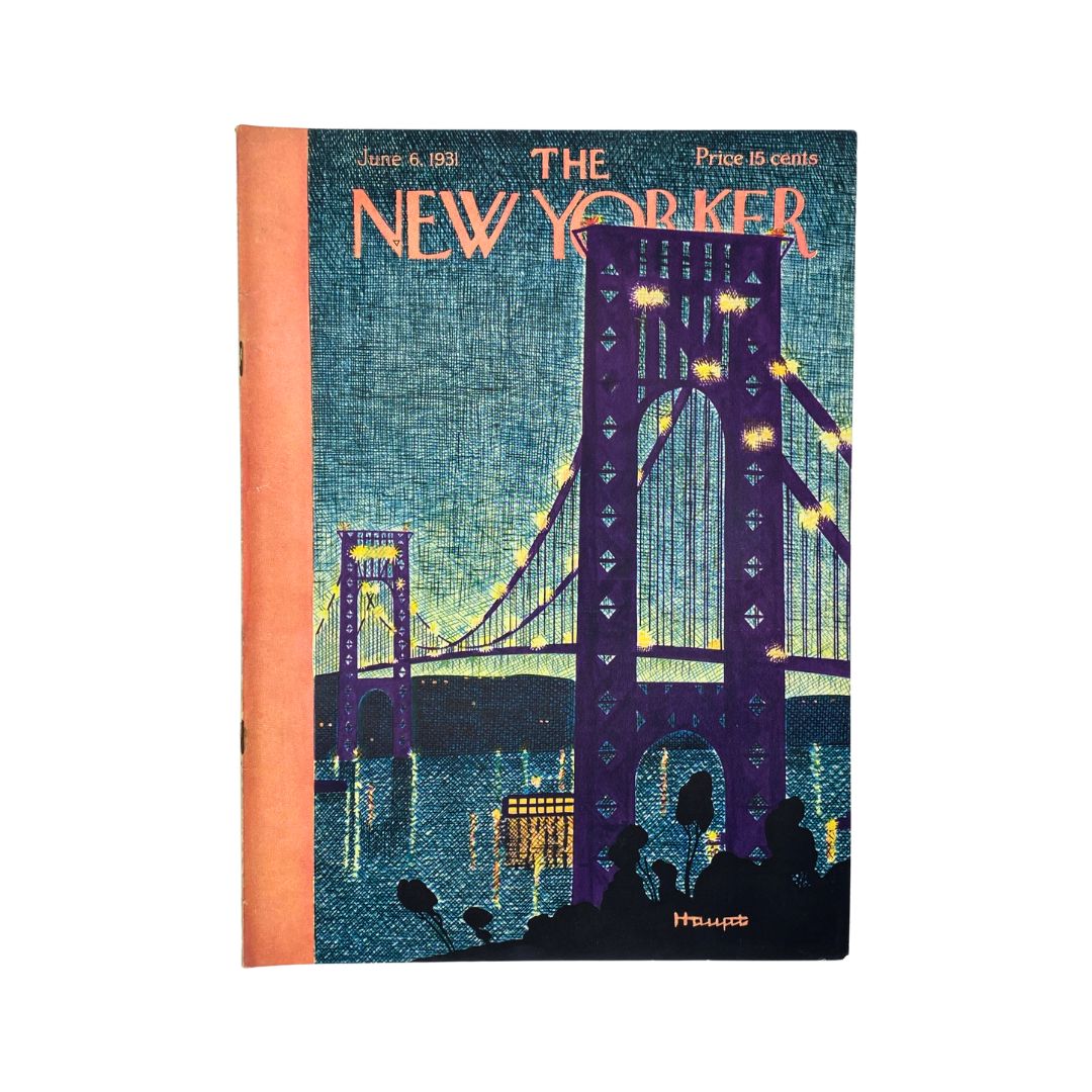 The New Yorker Complete Magazine June 6, 1931 Theodore Haupt Cover VG