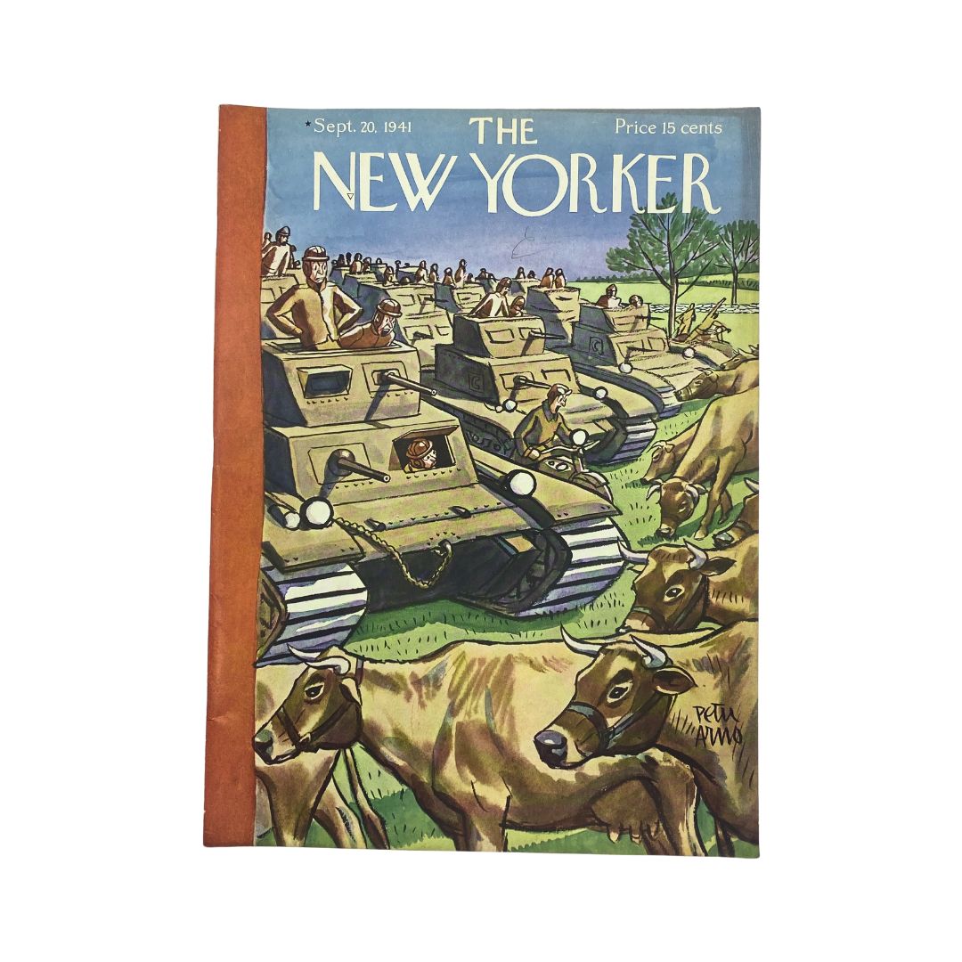 The New Yorker Complete Magazine September 20, 1941 Peter Arno Cover VG