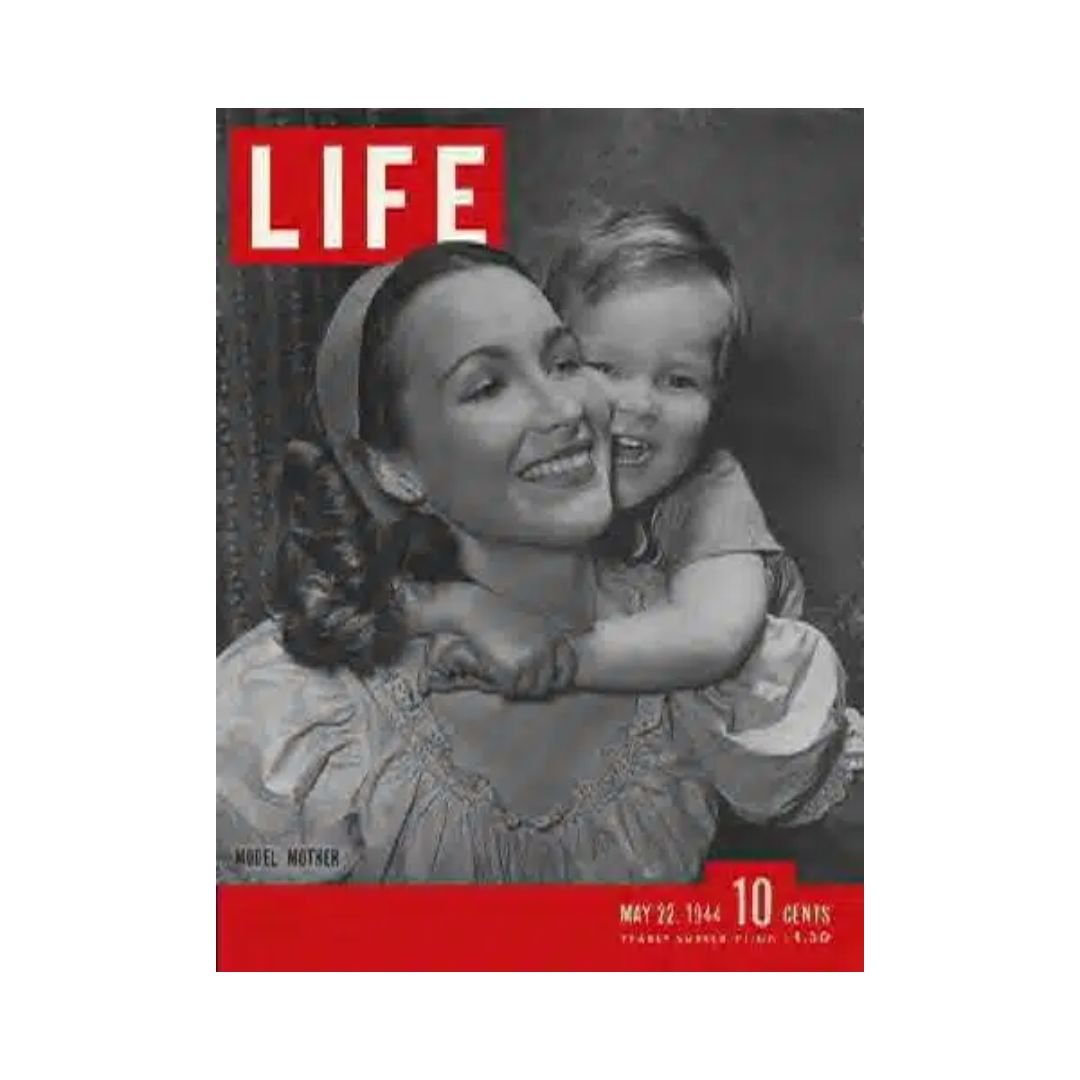 VTG Life Magazine May 22, 1944 Model Mother Natalie Reid