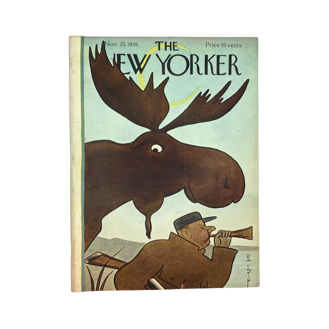 The New Yorker Complete Magazine November 25, 1939 Rea Irvin Cover VG