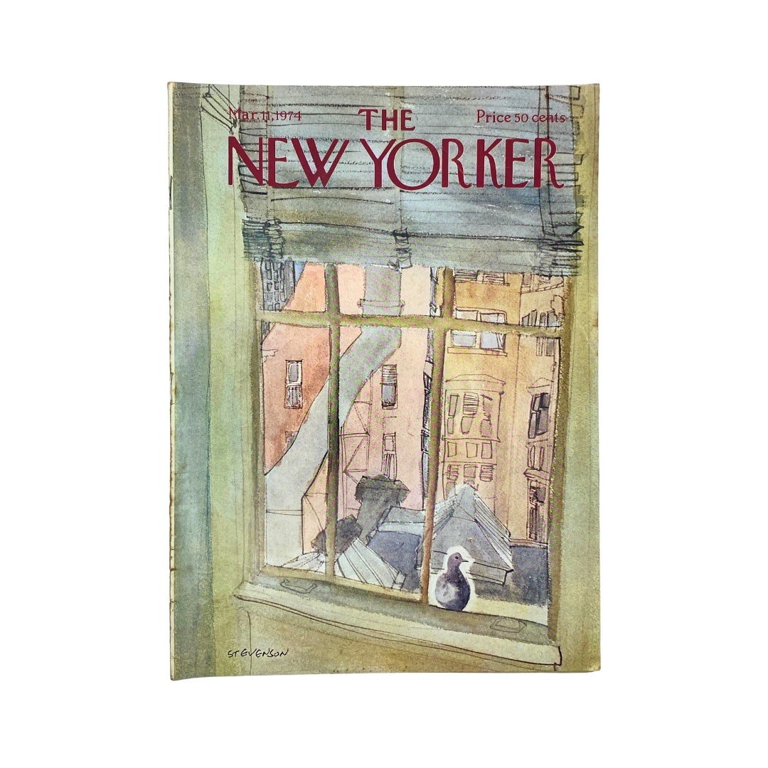The New Yorker Complete Magazine March 11, 1974 James Stevenson Cover No Label